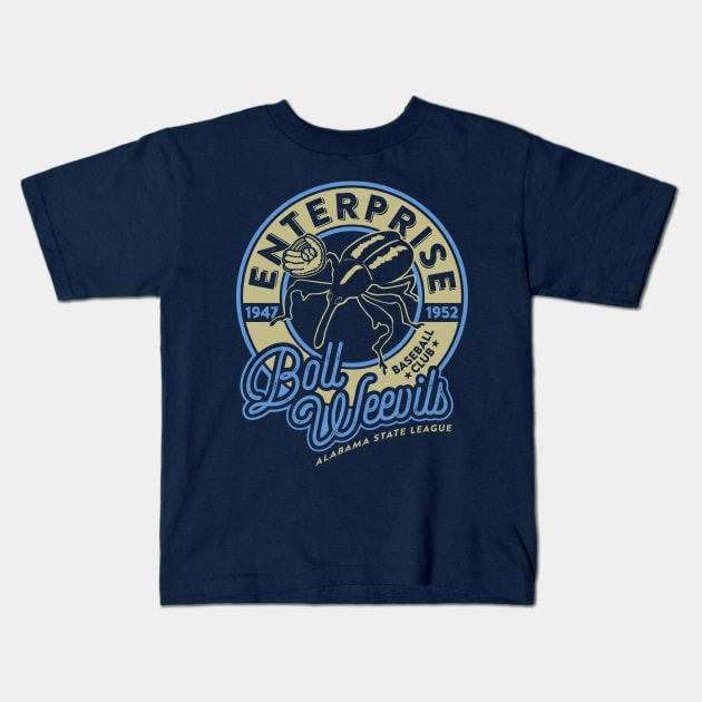 Enterprise Boll Weevils Kids T-Shirt by MindsparkCreative